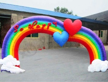 Attractive Advertising inflatable rainbow arch with high quality