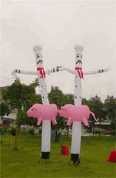 Wholesale high quality inflatable sky dancer with pink pig and cheap price