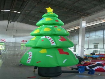 Arbre de Noël gonflable de bonne qualité géant commercial d'impression pour la décoration de Noël(XGIM-105)