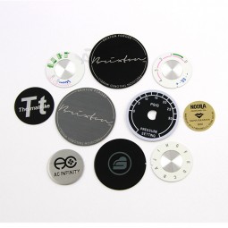 Wholesale custom  price free samples aluminum oval labels with high quality