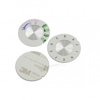 Wholesale custom Anodized aluminum marking metal round labels with high quality