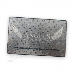 Wholesale Silver plated metal custom business card with high quality