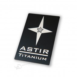 Custom logo free design steel credit card for sale with high quality