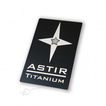 Wholesale Custom logo free design steel credit card with high quality