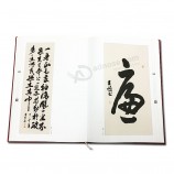 Tapa dura de costura personalizada impresión de libro de caligrafía vinculante