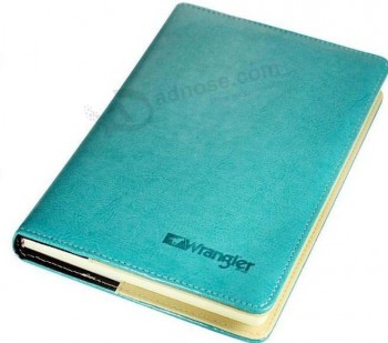 Nieuw ontwerp hardcover pu leer bedrukt notitieboekje
