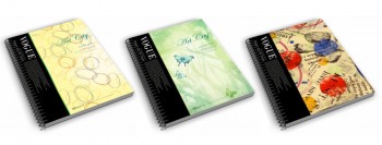 Groothandel goedkope fancy briefpapier spiraal notebook met pvc