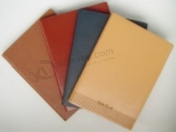 Papelaria pu couro capa dura impressão notebook para organizador