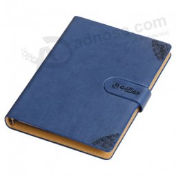 Oem capa dura de couro pu impressão de notebook personalizado