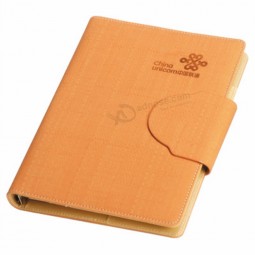 Hot stamping capa dura pu couro notebook impressão