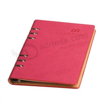 Tapa dura oem offset printing custom pu leather notebook