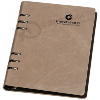 Notebook in pelle rigida con stampa offset e logo personalizzato