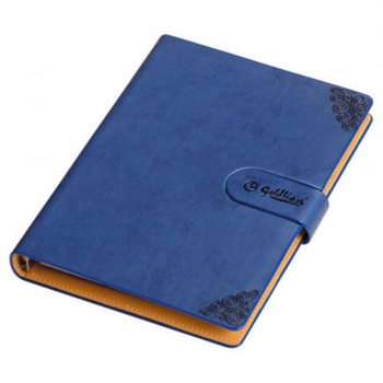 Gegraveerde aangepaste hardcover pu lederen notebook-afdrukservice
