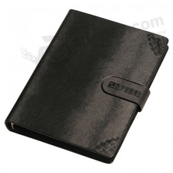 Caderno de couro personalizado de alta qualidade com relevo