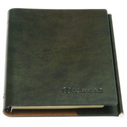 Capa dura design personalizado caderno de couro de folhas soltas