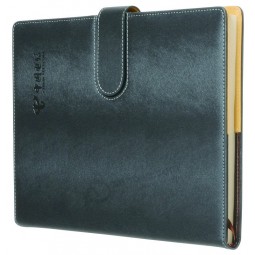 Draad stiksels hoge kwaliteit pu lederen dagboek notebook afdrukken