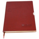 Hardcover Customized Design Leather Printed Notebook with Bookmark