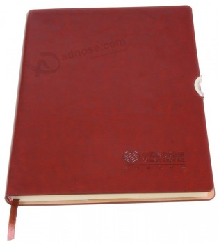 Hardcover Customized Design Leather Printed Notebook with Bookmark