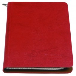 2017 Offset Printing Custom Leather Notebook with Zipper