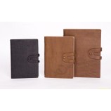 Offset Printing Custom PU Leather Notebook with Lock