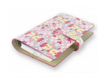 Full color personalizado folha solta de couro pu notebook