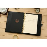 High Quality PU Leather Stationery Binder Hardcover Notebook