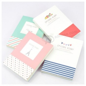 Customzied papel macio fornecimento escolar capa mole notebook impressão