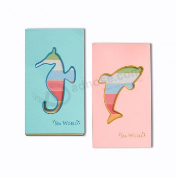Softcover Cartoon Customized Hollow Memo Note Pad