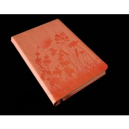 Diseño de lujo en relieve impresión de cuaderno de tapa dura