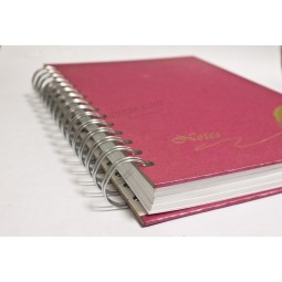 Hete verkoop aangepaste draad-O hardcover notebook afdrukken