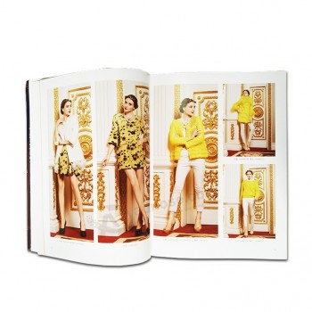 Moda softcover diseño personalizado impreso catálogo
