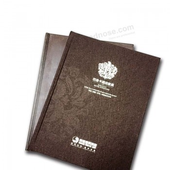 Impressão personalizada do catálogo da capa dura profissional com carimbo quente