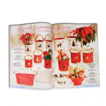 Weihnachtsdruck des kundenspezifischen Katalogs für Dekoration