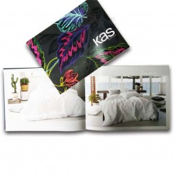 Costura de sela brochura de coloração personalizada, brochura, impressão de catálogos