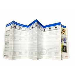 Op maat gevouwen leaflet instructiebrochure printen voor producten