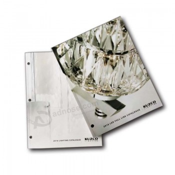 Perfecta encuadernación personalizada de alta calidad de catálogo de folletos de impresión
