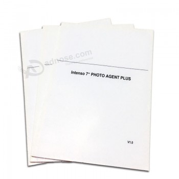 Manual de instrucciones de encargo de papel de arte de impresión al por mayor