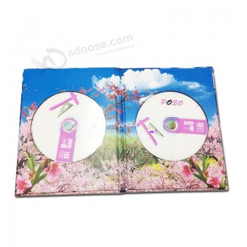Fantasia personalizado cd embalagem caixa de impressão de fábrica