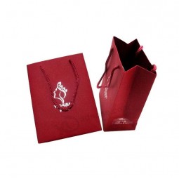 Personalizada sacola de papel cartão de carimbar logotipo folha