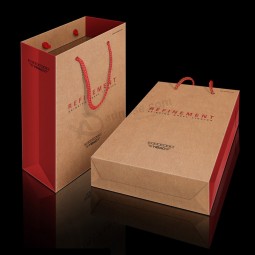 Bolsa de embalaje de papel impresa personalizado de compras de regalo