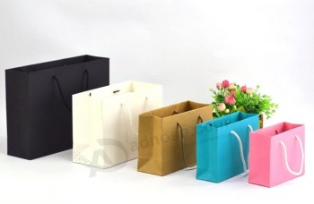 エコ-フレンドリーなカラフルなクラフト紙ギフトショッピングバッグ