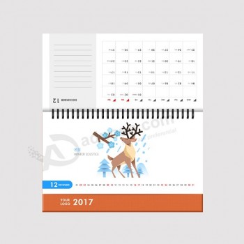 Calendario da scrivania personalizzato di stampa offset di alta qualità