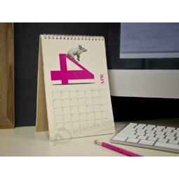 Fabbrica del calendario da tavolo personalizzata in cartone di alta qualità