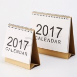 Impressão personalizada do calendário de mesa do escritório do estilo breve