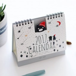 2017 Colorful Cartoon Custom Desk Calendar Printing