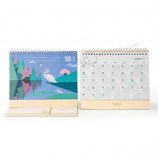 Calendario de escritorio personalizado a todo color de impresión en offset personalizado