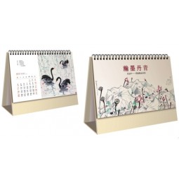 Art Paper Glossy Lamination Customized Desk Calendar