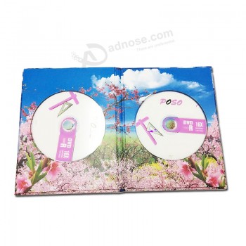 Papel de cartão design personalizado caixa de cd para presente