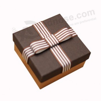 Fancy Customized Paper Gift Packaging Box with Ribbon