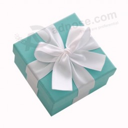 Elegant Customized Paper Gift Packaging Box with Ribbon